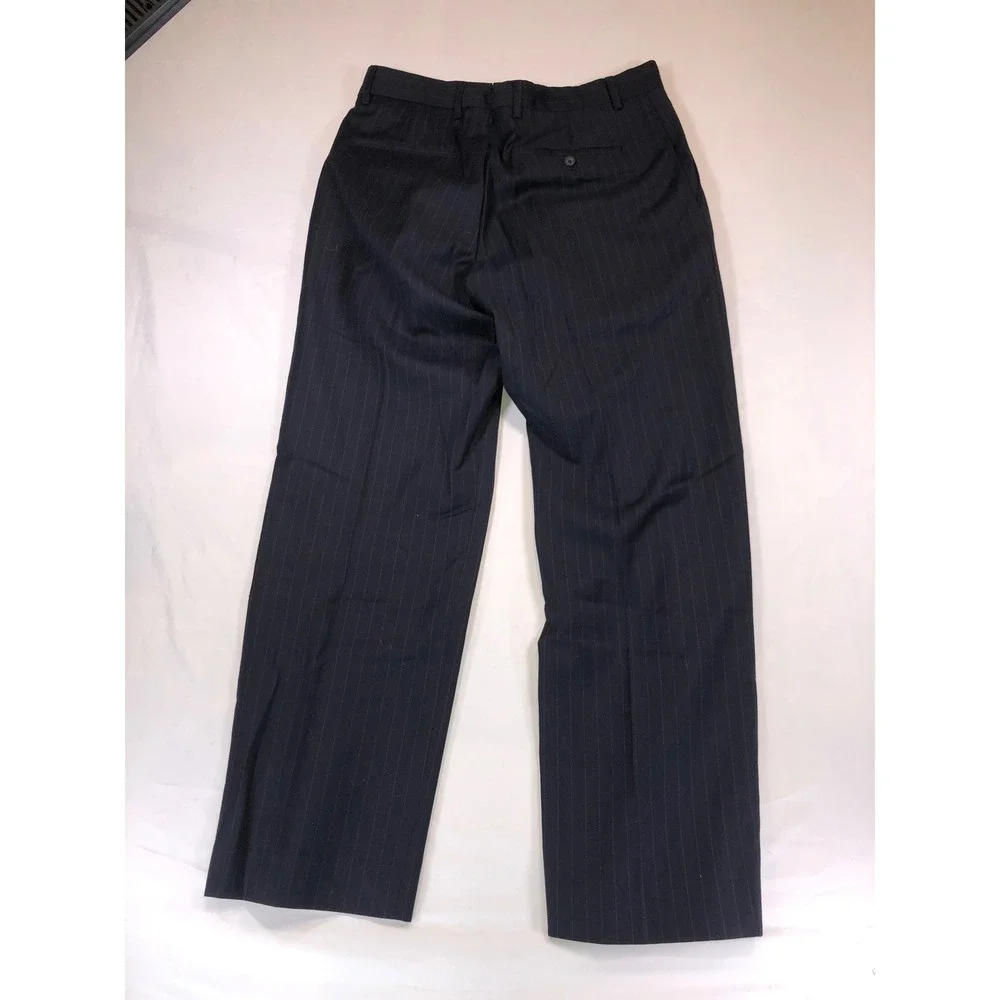 Banana Republic Modern Suit Navy Blue Pinstripe 100% Wool 32x30 Mens 2 Piece